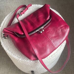 Patricia Nash Crossbody Gorgeous Leather with long strap. Like new